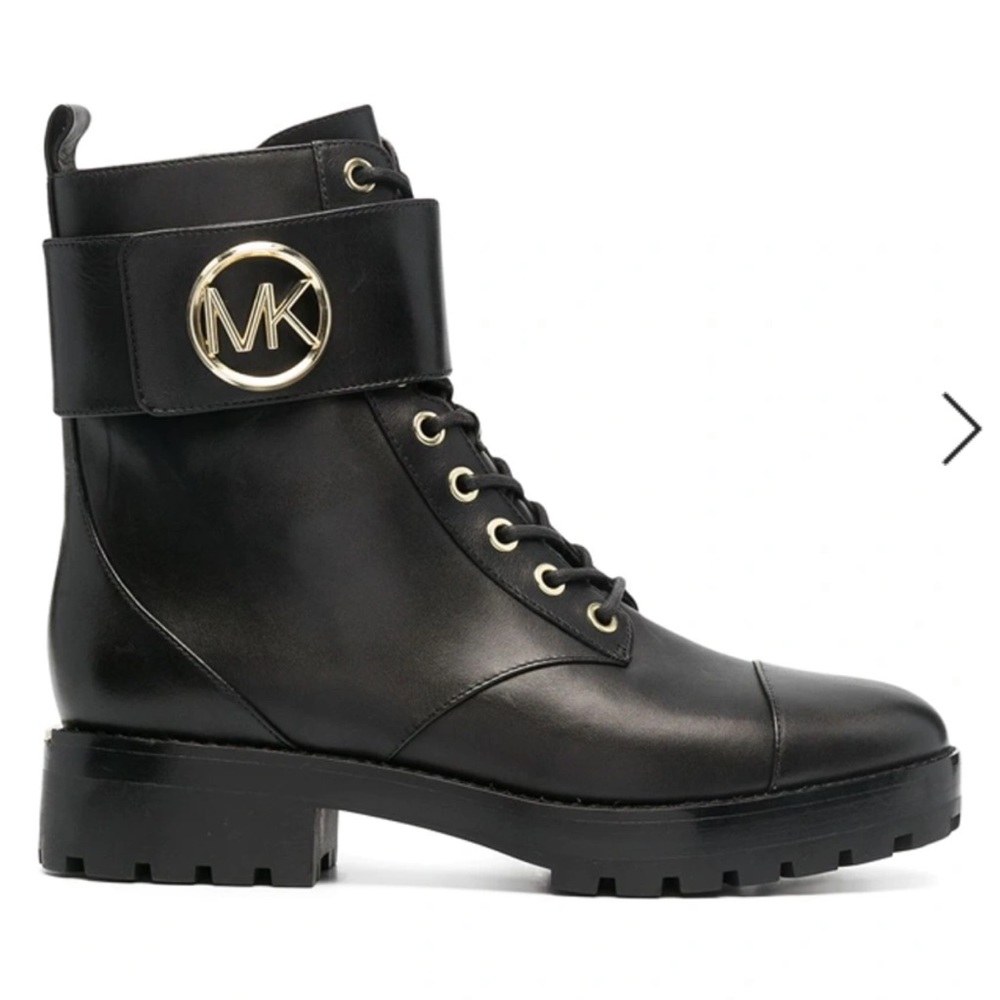 Michael Kors Tatum leather combat boots